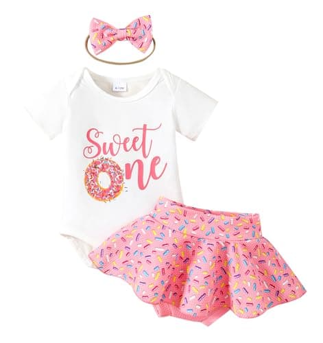 ADXSUN Baby Girl Birthday Outfit Set