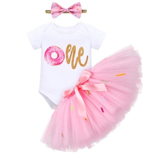 IMKIS Baby Space 1st Birthday Outfit: Romper, Tutu Skirt, Headband