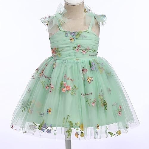 Sequin Ruffle Tulle Bowknot Sundress for Baby Girls