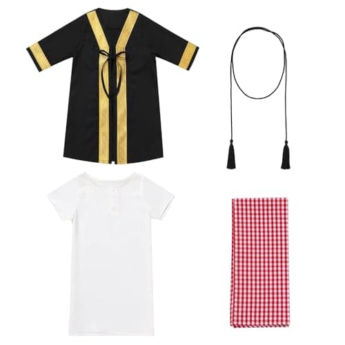 Newborn Baby Boys Muslim Abaya Set with Hijab Dubai Golden Kaftan