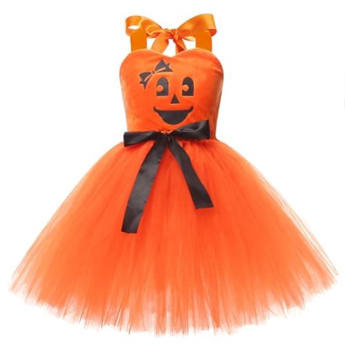 Halloween Pumpkin Costume Dress for Toddler Girls – 3 Piece Set