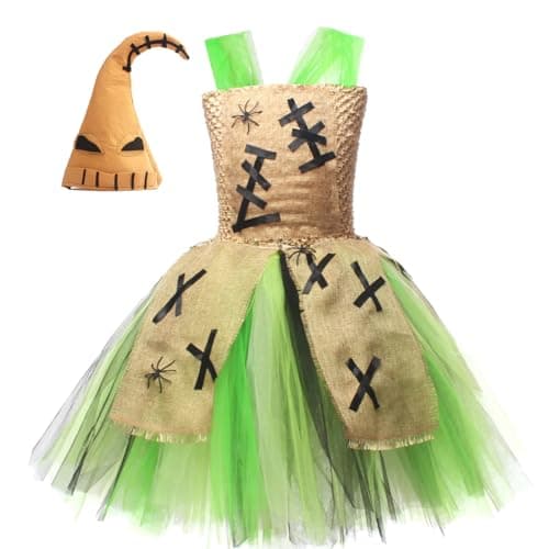 Halloween Ghost Costume Tutu Dress for Toddler Girls