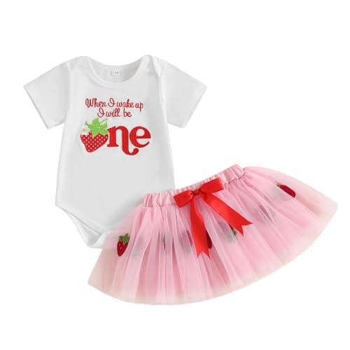 Biayxms Baby Girl First Birthday Outfit with Tutu Skirt and Headband
