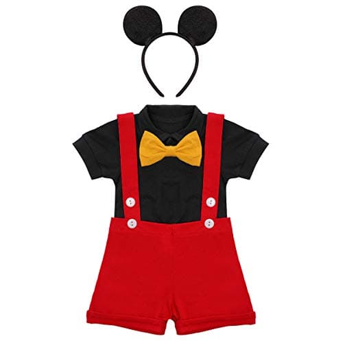 Mouse Costume Baby Boys Romper Shorts Cake Smash Outfit