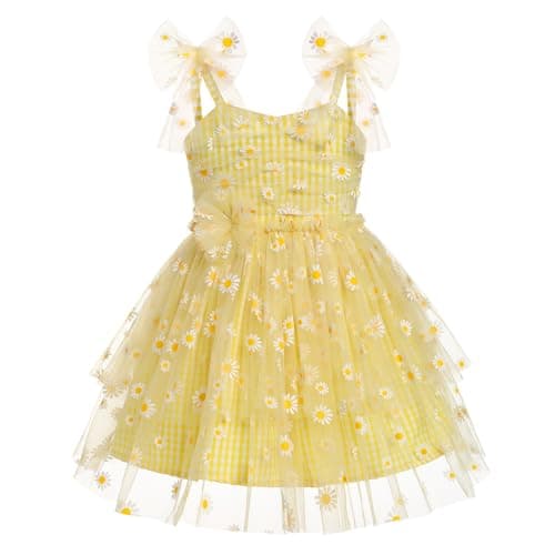 Sequin Ruffle Tulle Bowknot Sundress for Baby Girls