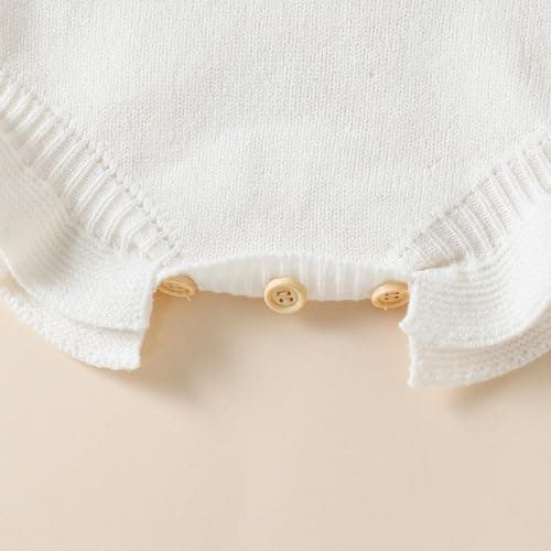 IMEKIS Boho Baby 1st Birthday Outfit Sweater Romper Overalls