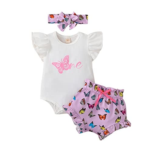 ADXSUN Baby Girl First Birthday Outfit Set
