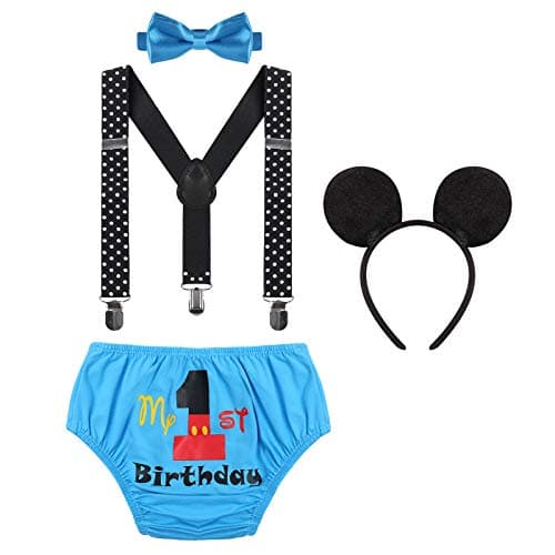 Baby Boys Birthday Cake Smash Outfit Set