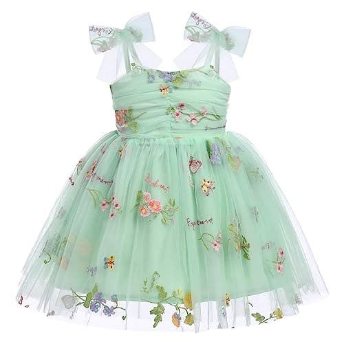Sequin Ruffle Tulle Bowknot Sundress for Baby Girls