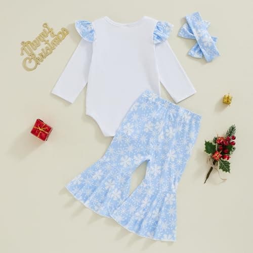 Filgrox Winter 1st Birthday Outfit - Snowflake Romper & Headband