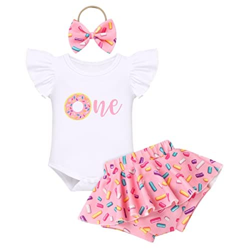 Summer Baby Girls Sunflower Mouse Outfit Set