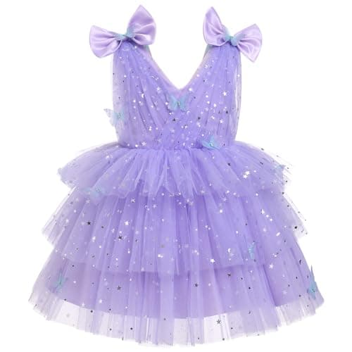 Butterfly Theme Toddler Girls Party Dress