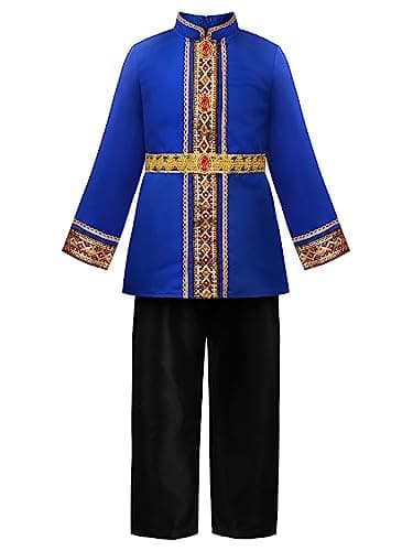 ReliBeauty Kids' King Costume with Robe for Boys and Girls