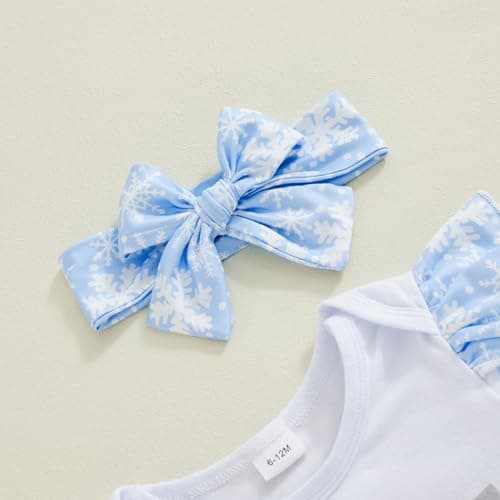 Filgrox Winter 1st Birthday Outfit - Snowflake Romper & Headband