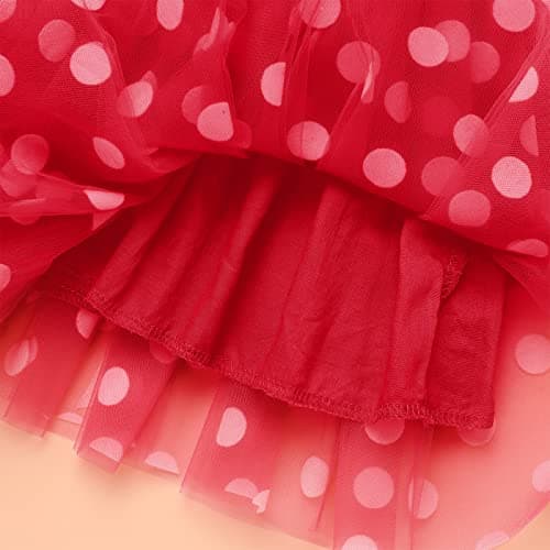IMEKIS Girls Polka Dots Dress Headband Cake Smash Halloween Costume