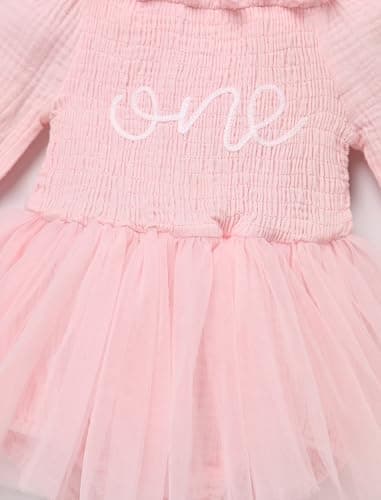 IMEKIS Baby Girl 1st Birthday Snowflake Romper & Headband Outfit