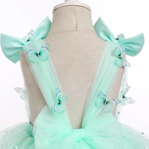 Toddler Girls Butterfly Rainbow Tulle Party Dress