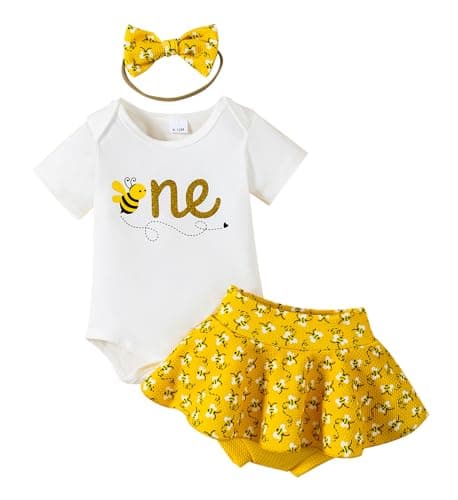 ADXSUN Baby Girl Birthday Outfit Set