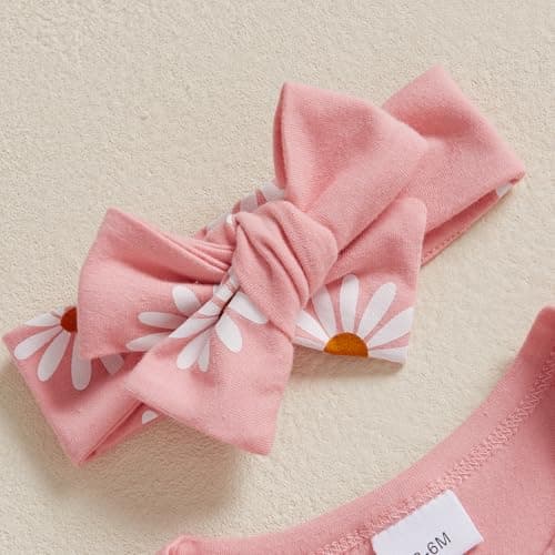 Cevoerf Infant Baby Girl Daisy Theme Birthday Outfit Set