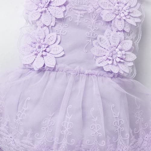 Newborn Baby Girls 1st Birthday Boho Romper Outfit with Flower Headband