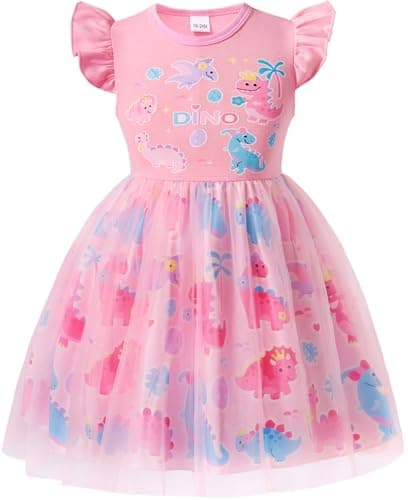 Gothletic Little Girls Tulle Tutu Dress for 2-7Y Summer Sundress