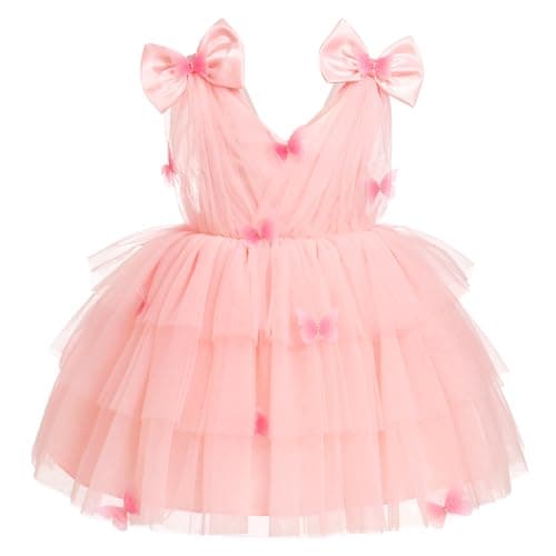 Butterfly Theme Toddler Girls Party Dress