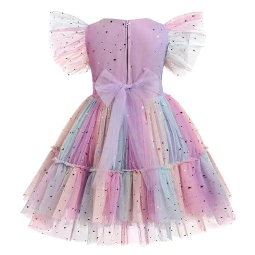 Confetti Stars Birthday Princess Dress for Toddler Girls