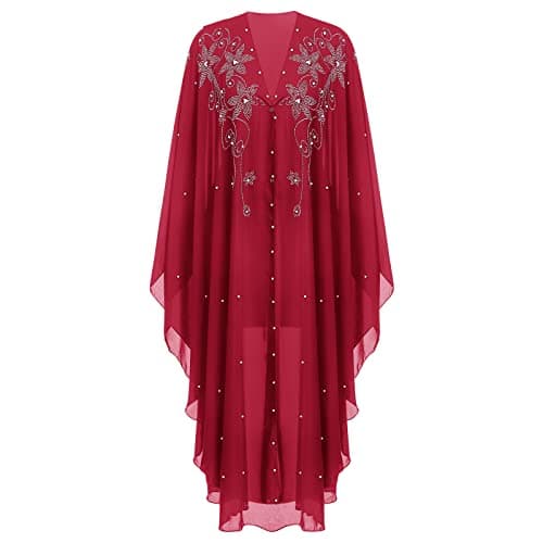 Muslim Abayas Maxi Dress Hooded Kaftan Robe Dubai Outfit