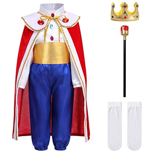 Boys' Medieval Prince Charming Halloween Costume Kid's Toddler King Cosplay