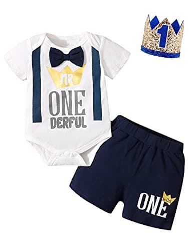 Mr Onederful Shark Birthday Outfit for Boy 1st Birthday