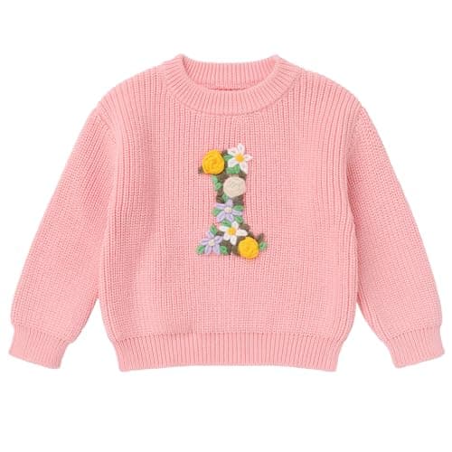 IBTOM CASTLE Embroidery Knitted Pullover Sweaters for Baby Boys & Girls