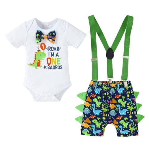 Viworld Baby Boys 1st Birthday Cake Smash Outfit Set