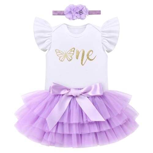 ODASDO Boho Rainbow Birthday Cake Smash Outfit Set