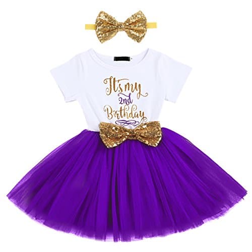 IBTOM CASTLE Baby Girls Newborn 1st/2nd Birthday Cake Smash Tutu Dress