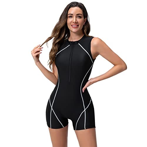 Women's UV Protection Rash Guard Swimsuit with Floral Print