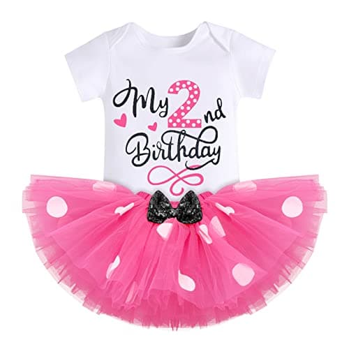 Baby Girl Mouse Birthday Outfit for 1st and 2nd Birthday Cake Smash