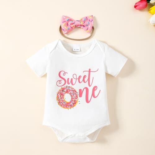 ADXSUN Baby Girl Birthday Outfit Set