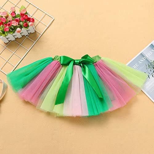 IMEKIS Boho Rainbow Romper & Leprechaun Skirt Set for Baby Girl