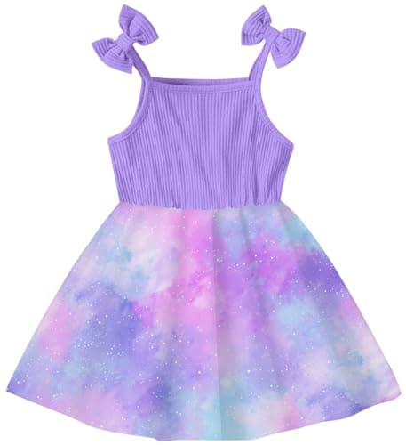Idgreatim 2-7T Toddler Girls Cute Summer Bowknot Sundress