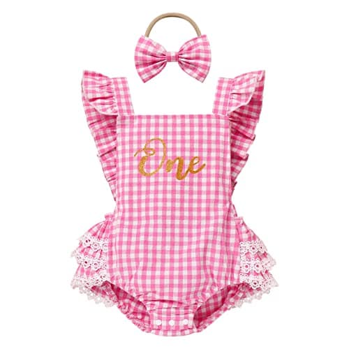 AWIBMK Baby Girl 1st Birthday Outfit in Rainbow Tutu Dress for Cake Smash Photoshoot