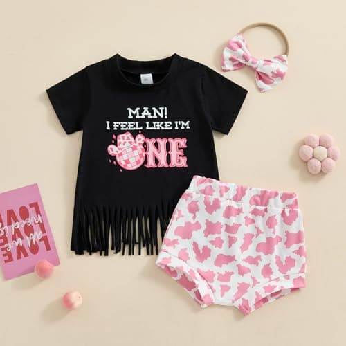 Frietlebird Baby Girl Summer Outfit Shorts & Top 2Pcs Birthday Sets