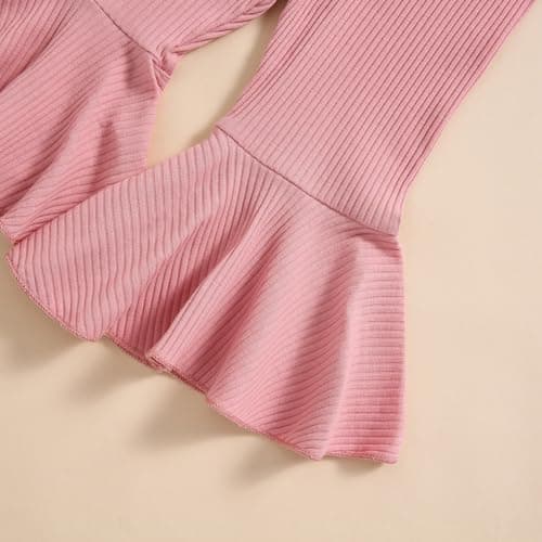 Onederful Baby Girl 1st Birthday Bell Bottom Romper Set Summer Clothes