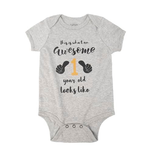 Cnins Funny Baby & Daddy Matching Outfit for 1st Birthday, Unisex 0-24M