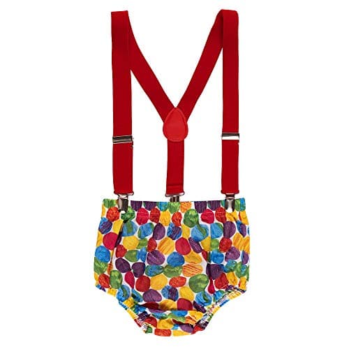 Lensous Baby Boy First Birthday Outfit - Funny Bowtie Romper & Bodysuit Set