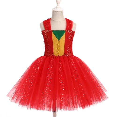 IMEKIS Toddler Girls Clown Costume for Halloween & Birthday Fotos 2-12T