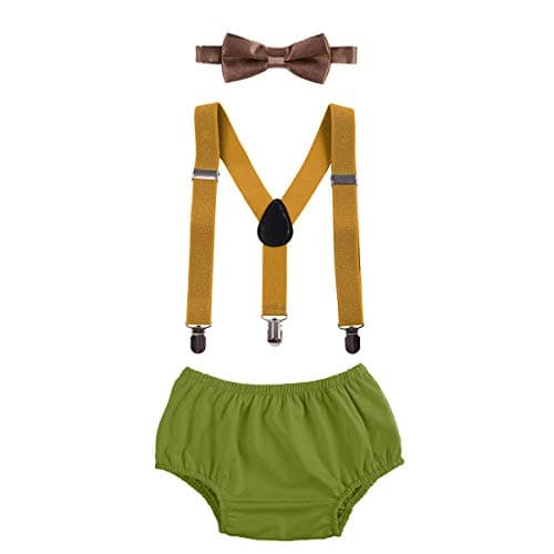 Baby Boys First Birthday Cake Smash Outfits Set