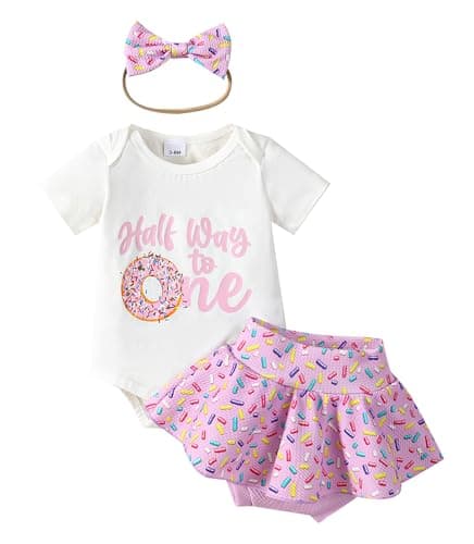 ADXSUN Baby Girl Birthday Outfit Set