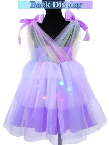 EVILD Pink LED Glowing Butterfly Tutu Dress for Girls and Kids