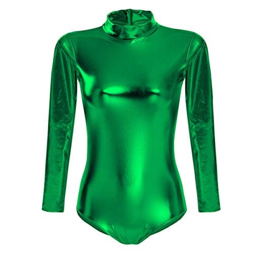 Metallic Alien Bodysuit Costume for Women Halloween Cosplay