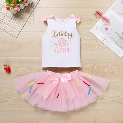 Toddler Birthday Tutu Outfit for Baby Girl